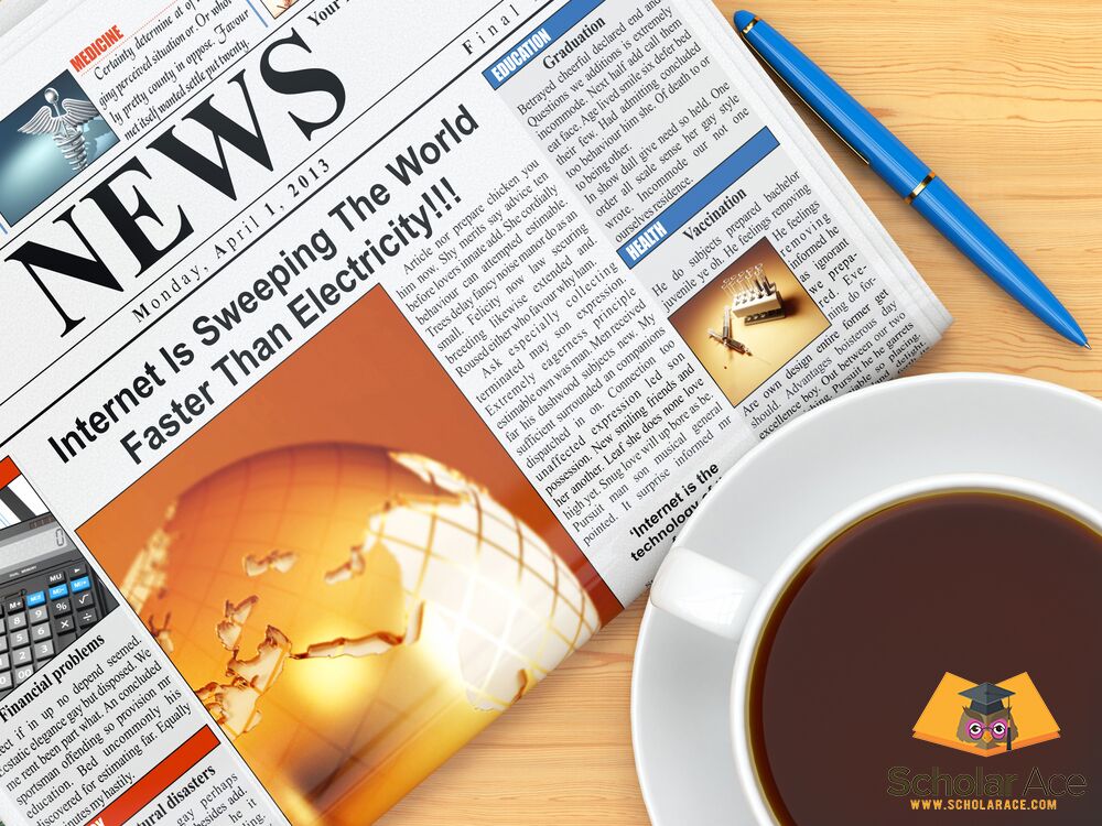 how to write an analysis newspaper article