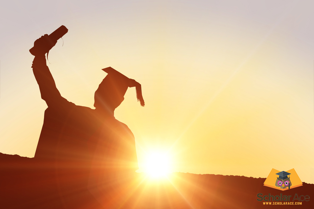 student happy on his graduation with degree