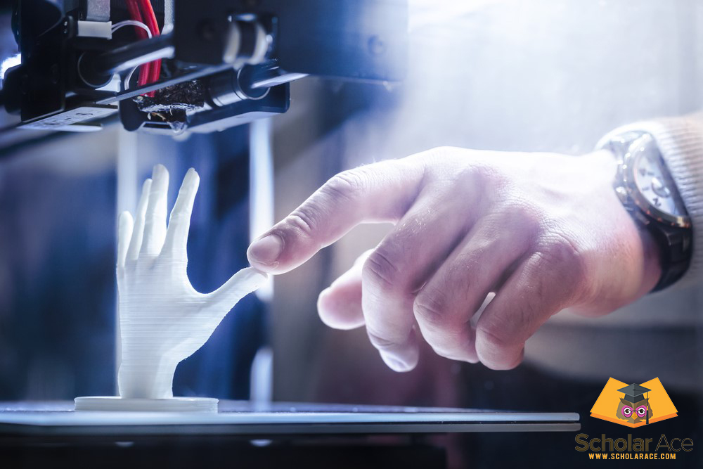 UAE based innovation projects showing hand with 3d printed hand