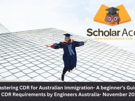 CDR report for Australian Immigration