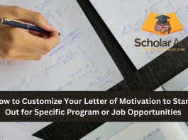 How to Customise Your Letter of Motivation for Specific Programs or Job Opportunities