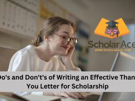 TillDo's and Don't's of Writing an Effective Thank You Letter for Scholarsh